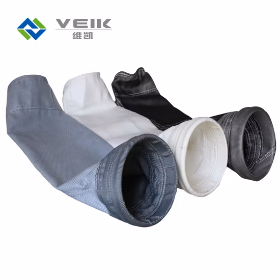 Reverse Air Baghouse GSM750/800 Woven Fiberglass Filter Bag with PTFE Membrane